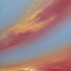 Lake District art original acrylic painting Twilight by Jonathan Shaw of a dramatic coastal skyscape.