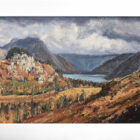 original oil painting by local artist Simon Whitfield featuring Wasdale