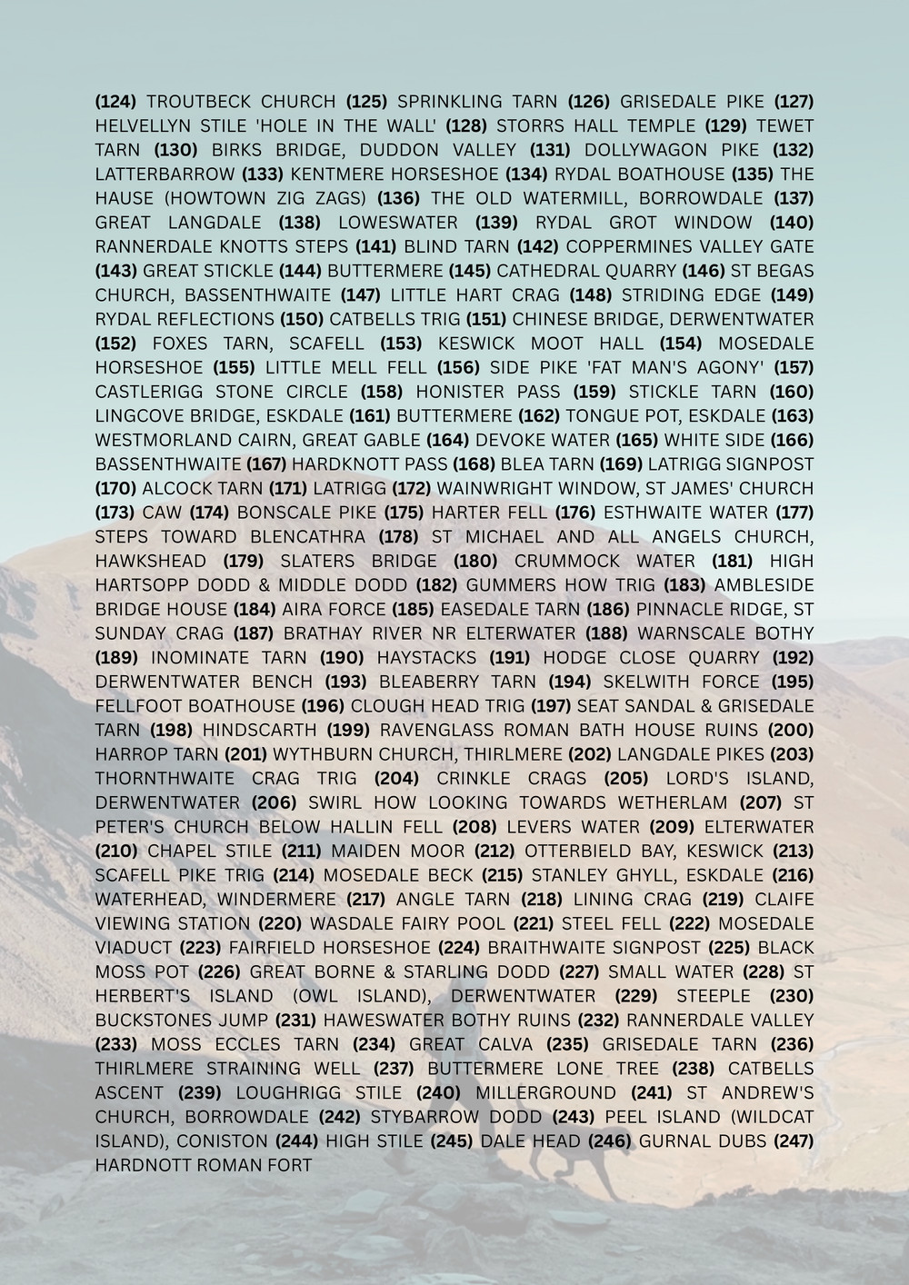 lake district art by bethany tidmarsh aka bethdrawsbuildings limited edition print 247 drawings in a grid location key