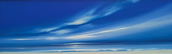 Lake District art original acrylic painting Blue Skies by Jonathan Shaw of a dramatic skyscape