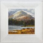 lake district art original oil painting by local artist Jeff Sudders featuring flooded fields near ambleside
