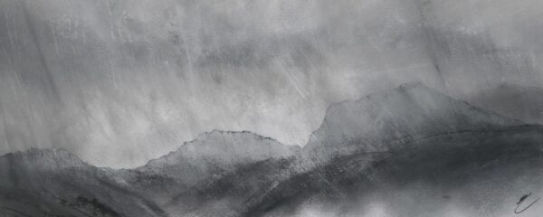 Grey Light, Scafell and Scafell Pike from Wastwater