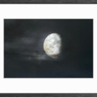 lake district art original charcoal painting of the moon against a dramatic night sky