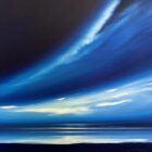 Midnight Blue Skies original acrylic painting by Jonathan Shaw.
