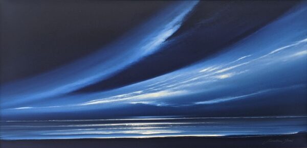 Lake District art original painting Midnight Blue Skies by Jonathan Shaw
