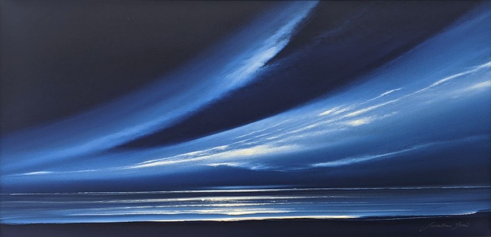 Midnight Blue Skies by Jonathan Shaw £295 Lake District art original painting Midnight Blue Skies by Jonathan Shaw