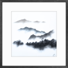 lake district art original charcoal painting of the Old Man of Coniston and Yewdale Crag