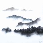 lake district art original charcoal painting of the Old Man of Coniston and Yewdale Crag