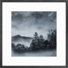 lake district art original painting rural stagelight the old man of coniston by daniel cooper in a black frame