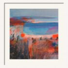 Limited Edition Giclee print by Kate Boyce skirting the sunset shore colourful abstract birds in flight