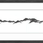 lake district art original charcoal painting of Catbells, Maiden Moor, High Spy, Causey Pike and Grisedale Pike from Keswick
