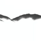 lake district art original charcoal painting of Loughrigg Fell, Silver Howe, Helm Crag, Steel Fell from Rydal Water