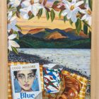 An original still life acrylic painting Solo Swim by Cumbria based artist Donna Flowers Dorning.