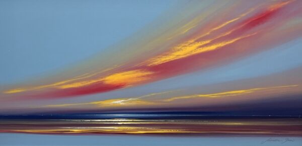 Lake District art original painting Twilight by Jonathan Shaw