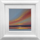 Lake District art original acrylic painting Twilight by Jonathan Shaw of a dramatic skyscape.