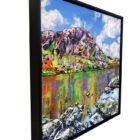 lake district art original acrylic landscape painting on canvas by Chantelle Watson Wild Waters: Stickle Tarn