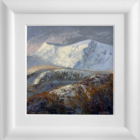 Lake District art original oil painting winter on Saddleback by Jeff Sudders